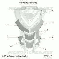 HOOD FOAM/FIBER