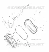 DRIVE TRAIN, CLUTCH COVER AND DUCTING