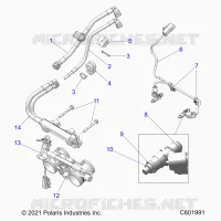 FUEL SYSTEM, RAIL, LINES AND THROTTLE BODY