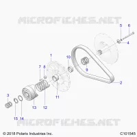 DRIVE TRAIN, SECONDARY CLUTCH