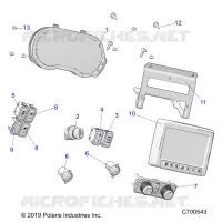 OPT, ELECTRICAL, DASH GUAGE/SWITCHES RIDE COMMAND PREP.PREP AUDIO