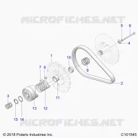 DRIVE TRAIN, SECONDARY CLUTCH