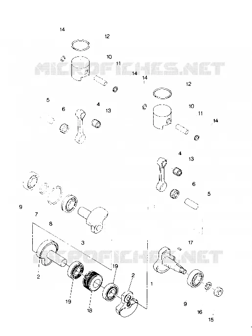 PISTON AND CRANKSHAFT  INDY LITE (4918591859027A)