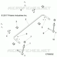SUSPENSION, FRONT STABILIZER BAR