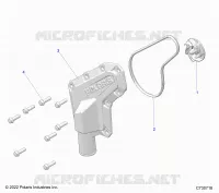 ENGINE, WATERPUMP IMPELLER AND COVER
