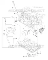 ENGINE, OIL SYSTEM AND DIPSTICK