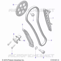 CAM CHAIN AND TENSIONER