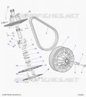 DRIVE TRAIN, SECONDARY CLUTCH