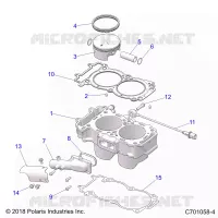 CYLINDER AND PISTON