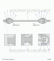 DRIVE TRAIN, HALF REAR SHAFT