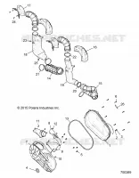 DRIVE TRAIN, CLUTCH COVER AND DUCTING