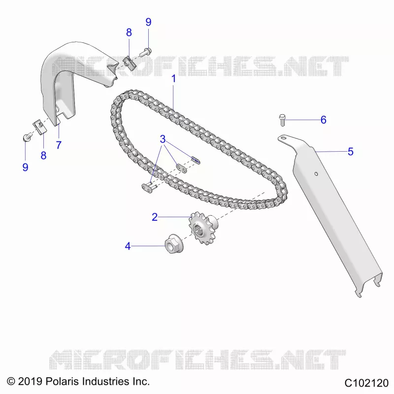 DRIVE TRAIN, CHAIN AND GUARDS