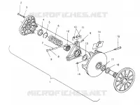 DRIVE CLUTCH ASSEMBLY 440 XCR 0951660 (4929112911C001)