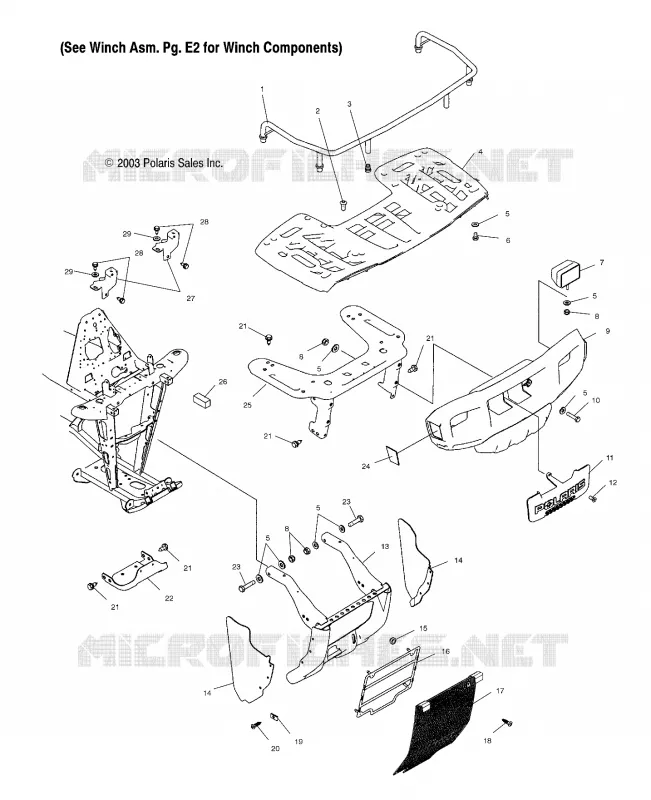 FRONT RACK   BUMPER MOUNTING