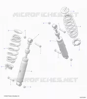 REAR SUSPENSION SHOCK AND MOUNTING