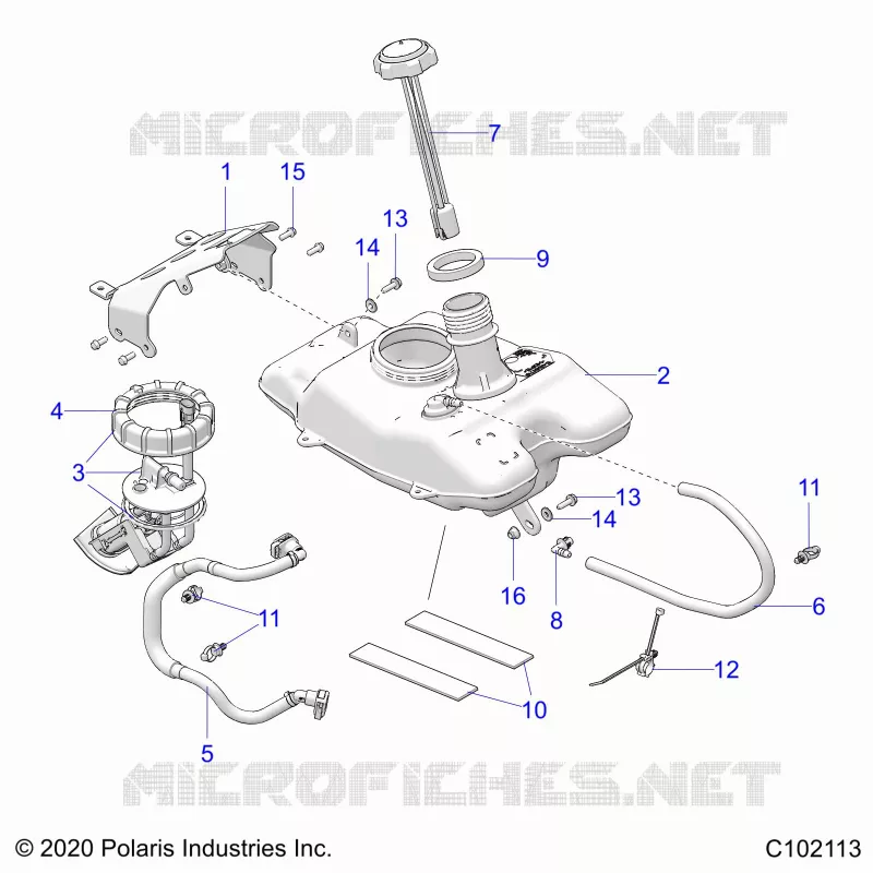 FUEL SYSTEM, FUEL TANK ASM.