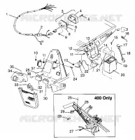 ELECTRICAL/TAILLIGHT XPRESS 300 W969530 AND XPRESS 400 W969540 (4935923592C012)