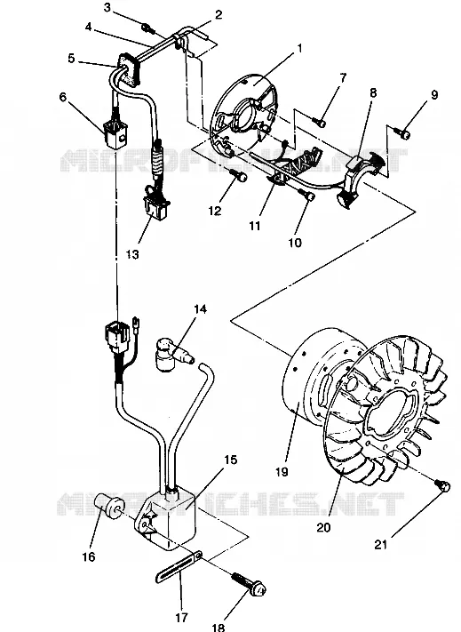 MAGNETO ASSEMBLY STARLITE GT 0943127 (49250125010041)