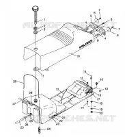 SEAT   GAS TANK ASSEMBLY SUPER SPORT E940743 (4927372737002A)