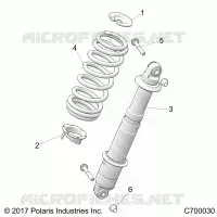 SUSPENSION, REAR SHOCK MOUNTING