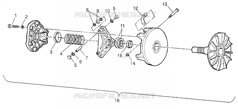 DRIVE CLUTCH TRAIL BOSS W968527 (4935883588B010)