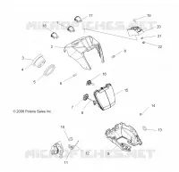 HEADLIGHT POD AND SPEEDOMETER