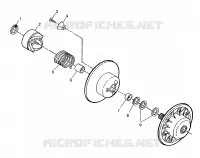 DRIVEN CLUTCH SPORT 0980443 AND SPORT TOURING 0980243 (4942054205C002)