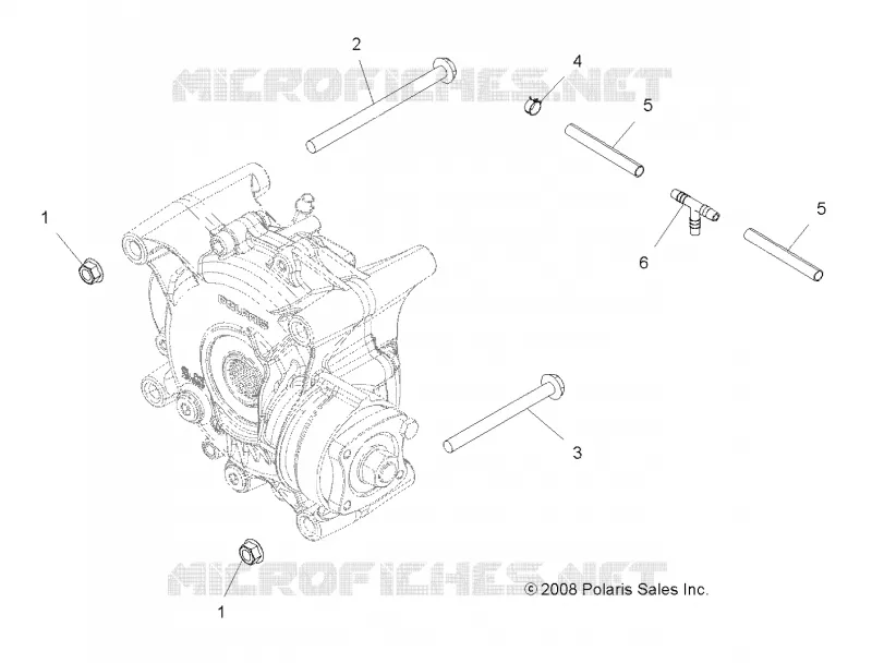 DRIVE TRAIN, GEARCASE MOUNTING, REAR