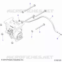 DRIVE TRAIN, GEARCASE MOUNTING, REAR