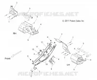 CHASSIS, CLUTCH GUARD AND FOOTRESTS