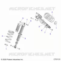 SUSPENSION, FRONT SHOCK MOUNTING