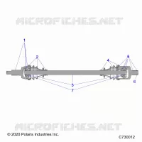 DRIVE TRAIN, FRONT HALF SHAFT