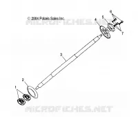 REAR WHEEL AXLE