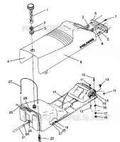 SEAT   GAS TANK ASSEMBLY XLT 0940767, XLT SP 0940667   XLT SKS 0940567 (4925022502003A)