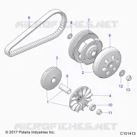 DRIVE TRAIN, PRIMARY CLUTCH