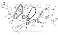 CLUTCH COVER  SCRAMBLER 500 W97BC50A (4943074307C007)