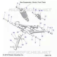 SUSPENSION, FRONT TORQUE ARM
