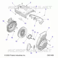 ENGINE, BLOWER HOUSING AND RECOIL STARTER