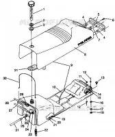 SEAT   GAS TANK ASSEMBLY 500 EFI 0942774 AND EFI SKS 0942574 (4924982498002A)