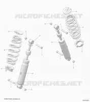 REAR SUSPENSION SHOCK AND MOUNTING