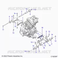 ENGINE, MOUNTING & LONG BLOCK