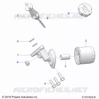 OIL FILTER AND DIPSTICK