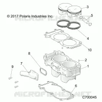 CYLINDER AND PISTON
