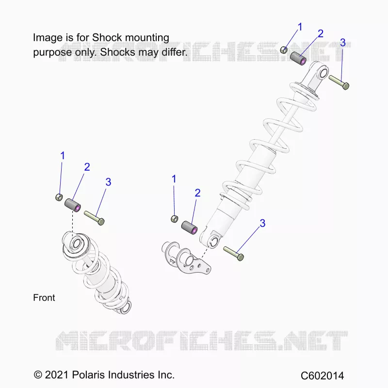 SUSPENSION, SHOCK MOUNTING, REAR SUSP.