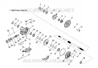 REAR WHEEL AXLE
