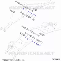 REAR SUSPENSION CONTROL ARM, MOUNTING