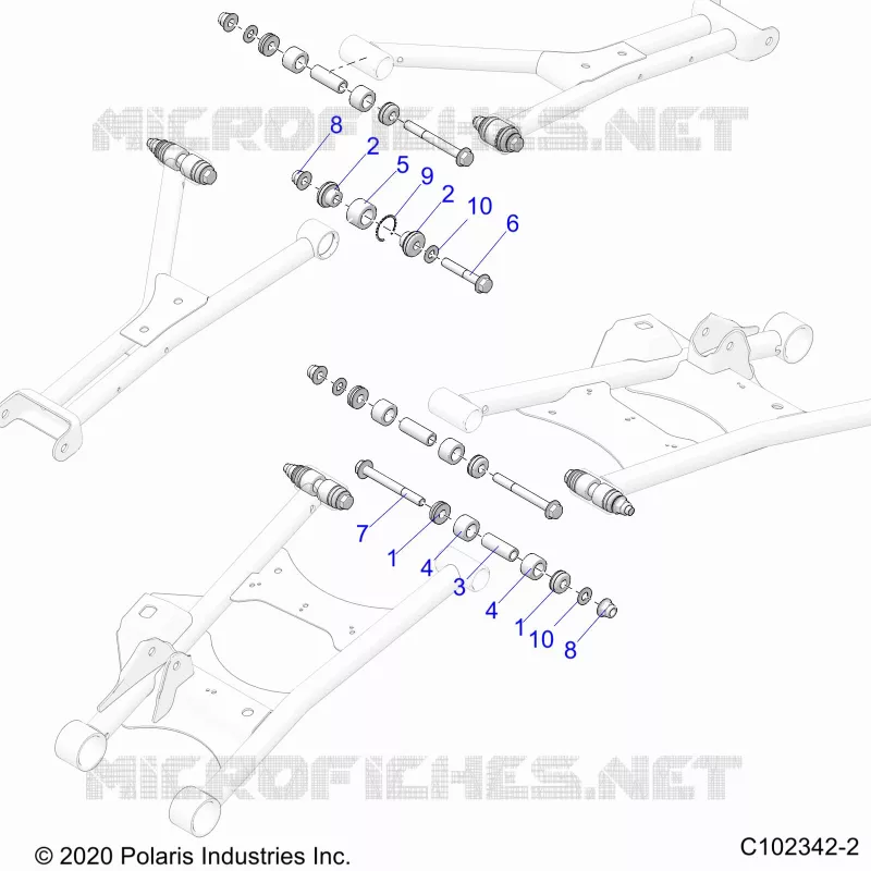 REAR SUSPENSION CONTROL ARM, MOUNTING
