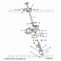 STEERING POST  AND EPS