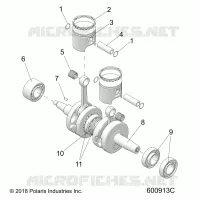 ENGINE, PISTON AND CRANKSHAFT