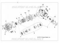 DRIVE TRAIN, FRONT GEARCASE INTERNALS